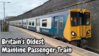 Britains Oldest Mainline Passenger Train  Merseyrail Class 507 507001 at Bank Hall Station [upl. by Eastlake397]