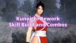 Kunoichi Rework Skillbuild and Combos  Black Desert Mobile [upl. by Rie]