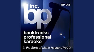 Swinging Doors Karaoke With Background Vocals In the Style of Merle Haggard [upl. by Anehsat943]