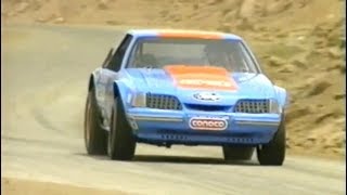 Pikes Peak Hill Climb 1993  Roger Warden  Ford Mustang [upl. by Hakkeber]