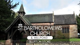 ST Bartholomews Church and Mill Pond in Blurton Stoke on Trent  Staffordshire [upl. by Sherwood]