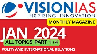 January 2024  VisionIAS Monthly Current Affairs  upsc upsc2025 ias currentaffairs upsc2024 [upl. by Jed]