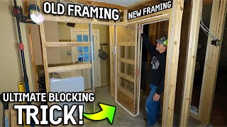 How to Install Pocket Door Frames 2 DIFFERENT DOOR MANUFACTURERS Ep 8 [upl. by Atoiganap]