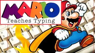 LGR  Mario Teaches Typing  DOS PC Game Review [upl. by Meng]