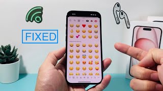 Emoji Missing After iOS Update FIXED [upl. by Ulla]