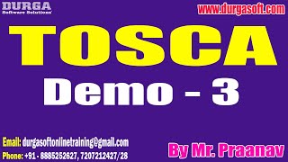 TOSCA tutorials  Demo  3  by Mr Praanav On 18102024 830PM IST [upl. by Muffin239]