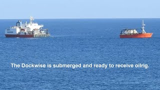 Look quotTrustee DOCKWISEquot The Semisubmersible Ship Came To Collect and Transport An Oilrig From Malta🌊 [upl. by Jareb]