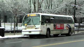 A Small New Jersey Transit Bus Action in Newark [upl. by Harlene]