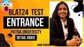 Patna university LLB Entrance test 2024 BLET24 Patna Law college Admission Test  Full details [upl. by Leicam544]