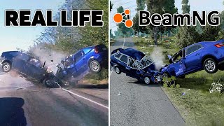 Accidents Based on Real Life Incidents Compilation 1  BeamNG DRIVE [upl. by Analiese]