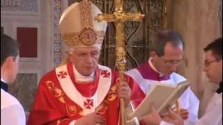 Pope Benedict XVI Mass in Westminster Cathedral  Full Video [upl. by Evot]