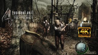 Resident Evil 4 HD Project  El pueblo doblaje latino [upl. by Aierbma]