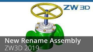 ZW3D 2019  New Rename Assembly [upl. by Schuyler]