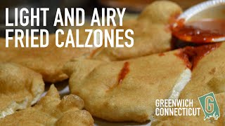 Light and Airy Fried Calzones  Glenville Pizza  Best Food in Greenwich CT  Tellem Mike Sent You [upl. by Horlacher]