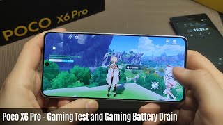 Poco X6 Pro Gaming and Battery Test  Farlight 84 Genshin Impact Call Of Duty Free Fire and other [upl. by Aicel]