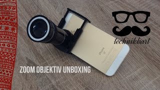 Zoom Objektiv für Smartphones unboxing  TechnikBart [upl. by Dorcy]