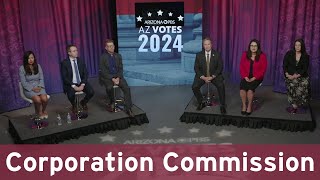 AZ Votes Debate Arizona Corporation Commission  Sept 26 2024 [upl. by Narrat]