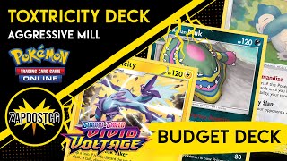 MOST AGGRESSIVE RISKY MILL DECK  Toxtricity with Alolan Muk Pokemon TCG [upl. by Niawtna]