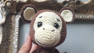 Maimutica crosetata  Amigurumi crochet monkey 🐵🐒❤ [upl. by Constantino]