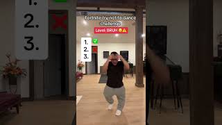 Fortnite try not to dance challenge level BRUH 😭 viral [upl. by Pat]