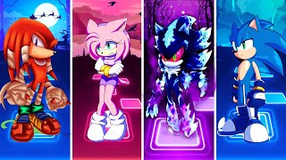 Knuckles VS Amy Rose VS Mephiles Sonic VS Sonic  Tiles Hop [upl. by Otreblaug]