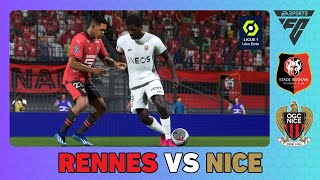 RENNES vs NICE  Ligue 1 202324 [upl. by Ecirtac58]