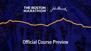 Boston Marathon  Official Course Preview [upl. by Mueller269]