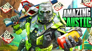 Caustic is AMAZING 27 KILLS and 4800 Damage Apex Legends Gameplay Season 18 [upl. by Alimrahs]