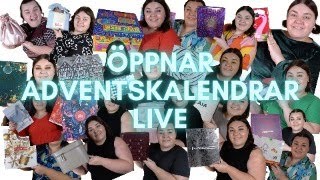 ÖPPNAR ADVENTSKALENDRAR MED ER [upl. by Aihselef]