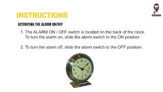 How to Set Up and Use Your Westclox Source 90010 Big Ben Alarm Clock [upl. by Dody161]