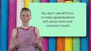 Everyday Grammar Zero Articles to Make Generalizations [upl. by Calley524]