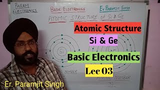 Atomic Structure of Silicon amp Germanium in Hindi  Basic Electronics  Lec 03 [upl. by Melina]