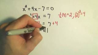 Completing the Square to Solve Quadratic Equations More Examples  3 [upl. by Warp410]