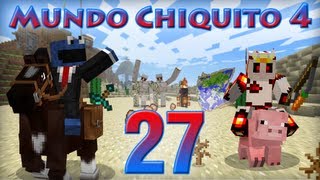 MINECRAFT  Mundo Chiquito 4  Ep 27  Sara y el castillo de gravilla [upl. by Wack]