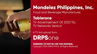 Toblerone TV Ad Q1 2023 15s Philippines TV Networks Version [upl. by Laurel]