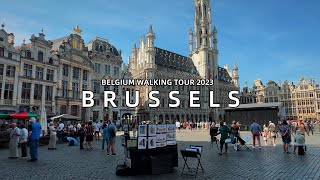 4K Brussels Belgium pov city Walk 2023 [upl. by Libbi]