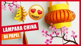 Cómo hacer una 🏮 LÁMPARA CHINA GRANDE🏮de PAPEL paso a paso · Nuevo Año Chino 2021 [upl. by Halfdan336]