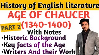 Age of Chaucer in English literature  POETS AND KEY FACTS OF CHAUCER AGE  part 2 [upl. by Nnylimaj]