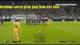 PES 2021MYCLUB Beckham the best free kick player in PES 2021 [upl. by Liborio]