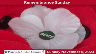 NOVEMBER 05 2023  23rd Sunday after Pentecost  Remembrance Sunday Communion [upl. by Ydnes]