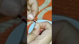 RUKMINI GOLD THUSHI NECKLACE DESIGN woolencraft youtubeshortsindia [upl. by Nnaharas23]