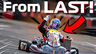 LAST TO FIRST In 8 MINUTES  DCKarting KZ2 Shifter Kart Onboard [upl. by Eylloh]