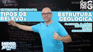 Geografia pro Enem  Tipos Formas e Estrutura do Relevo [upl. by Gerladina]