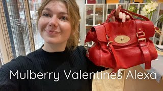 Mulberry Valentines Alexa Bag Review [upl. by Crescint382]