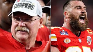 Andy Reid jokes Travis Kelce altercation “cheap shot”  Chiefs win 3rd Super Bowl Press Conference [upl. by Enelak]