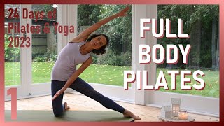 Pilates Full Body Workout 30 min  Day 1 of 24 Days of Pilates amp Yoga with Katja 2023 [upl. by Aronoh854]