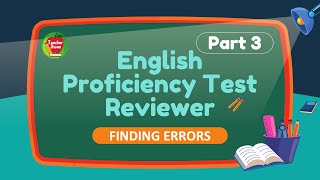 EPT REVIEWER 2022  FINDING ERRORS  PART 3  WITH ANSWERS  ACTUAL TEST  TEACHER JHEAN [upl. by Anaidiriv561]