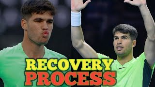 Carlos Alcaraz In Recovery Process After His Serious Breaking In The Cincinnati Open [upl. by Klemm431]