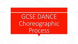 Choreographic Process [upl. by Esilahs]