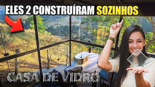 CASA DE VIDRO BAIXO CUSTO AUTOCONSTRUÍDA COM A PRÓPRIA MÃO 🏠 [upl. by Cherye]